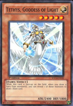Tethys, Goddess of Light - SDLS-EN010 - Common - 1st Edition Yugioh TCG Card - Image 1