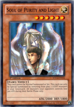 Soul Of Purity And Light - SDLS-EN016 1st Edition Common YuGiOh TCG Card - Image 1