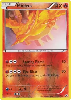 Moltres 22/113 Legendary Treasures Reverse Holo Pokemon Card LP - Image 1