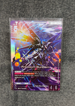 Gundam Card Game | Freedom Gundam LR+ LR Eng GD01-065 Newtype Rising - Image 1
