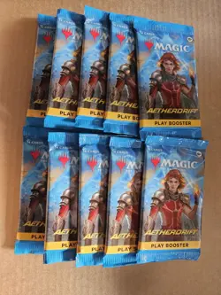 MTG Aetherdrift Play Booster Pack Lot of 10 Sealed Magic the Gathering Cards - Image 1