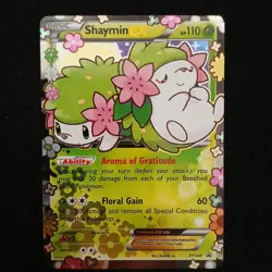 Pokemon TCG Shaymin EX XY148 Generations Holo Black Star Promo Card - Image 1