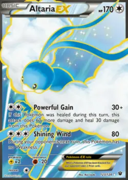 Altaria EX 123/124 XY Fates Collide Ultra Rare Full Art Pokemon Card NM - Image 1