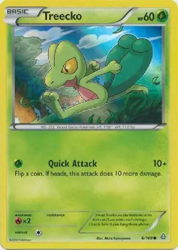 Treecko 6/160 XY Primal Clash Holo Common Pokemon Card NEAR MINT TCG - Image 1