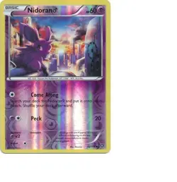 Nidoran 43/114 XY Steam Siege Reverse Holo Common Pokemon Card NEAR MINT TCG - Image 1