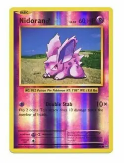 Pokemon XY Evolutions Reverse Holo Nidoran 43/108 TCG Card Near Mint/Mint - Image 1