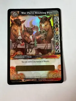 WoW TCG | War Party Hitching Post | War of the Elements | English | Code Card - Image 1