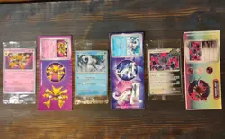 Pokemon Cards/Stickers Lot Sealed Rare Cosmos Holo with Stickers To Match - Image 1