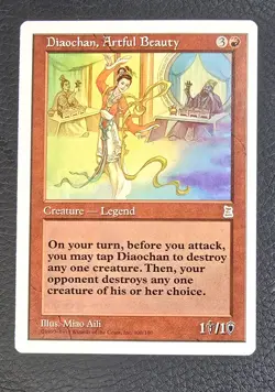 Diaochan, Artful Beauty Portal Three Kingdoms Regular MTG Magic Card - Image 1