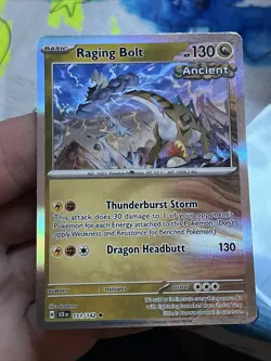 Raging Bolt 111/142 Holo Rare Stellar Crown Pokemon TCG Card Mint Pack Fresh - Image 1