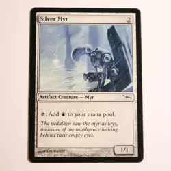 MTG Artifact - Silver Myr - 241 - Mirrodin - Creature - Image 1