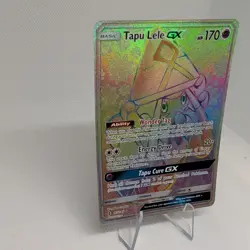 TAPU LELE GX 155/145 GUARDIANS RISING RAINBOW HYPER RARE POKEMON TCG ENGLISH - Image 2
