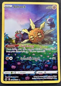 Solrock GG15/GG70 - Pokemon SWSH: Crown Zenith Galarian Gallery Ultra Rare Holo - Image 1