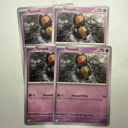 Yamask x4 (playset) 039/086 White Flare (WHT en) Common NM Pokemon - Image 1