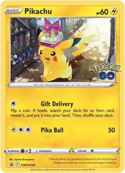 Pokemon Go Tin Pikachu Sword & Shield Pokemon TCG FACTORY SEALED BRAND NEW - Image 2