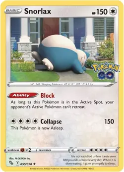 Pokemon Go Tin Snorlax Sword & Shield Pokemon TCG FACTORY SEALED BRAND NEW - Image 3