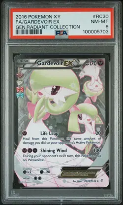 PSA 8 GARDEVOIR EX FULL ART POKEMON XY GENERATIONS RADIANT COLLECTION RC30 2016 - Image 1