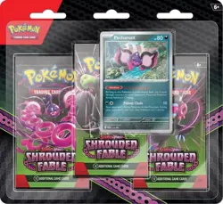 Shrouded Fable 3 Pack Blister Pokemon TCG Scarlet & Violet 6.5 Mint & Sealed - Image 1