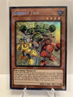 Yu-Gi-Oh! Gadget Trio MP25-EN061 Prismatic Secret Rare 1st Edition NM - Image 1