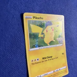 Pikachu 028/078 Holo Pokemon GO Stamped Pokemon Card - NM - Image 2