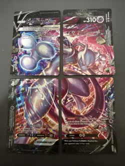 Pokemon Card Mewtwo V-Union SWSH159-SWSH162 Black Star Promo Set of 4 NM - Image 1