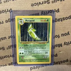 Pokemon Card - Base 2 Set 81/130 - METAPOD (common) - NM - Image 1