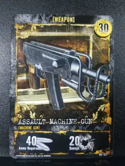 Resident Evil Deck Building Game Replacement Card Weapon Assault Machine Gun NM - Image 1