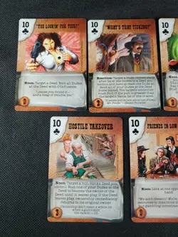 Deadlands Doomtown Boot Hill CCG Card Game Card Lot 10 Ten's Club's Mixed Rare - Image 2