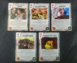 Deadlands Doomtown Boot Hill CCG Card Game Card Lot 10 Ten's Diamond's Mixed - Image 1