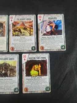 Deadlands Doomtown Boot Hill CCG Card Game Card Lot 10 Ten's Diamond's Mixed - Image 3