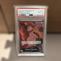 PSA 10 Monkey D. Luffy EB02-010 Extra Booster Anime 25th One Piece Card JP 2025 - Image 1