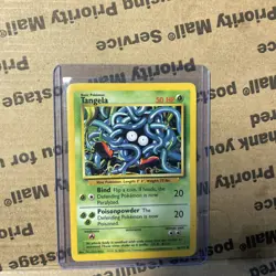 Tangela 66/102 Base Set Unlimited Pokemon Card TCG Vintage WOTC Common - Image 1