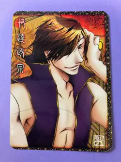 Samurai Warlord Sengokukenran-Choco Card Date Masamune Solo Pin-Up Japanese F/S - Image 3