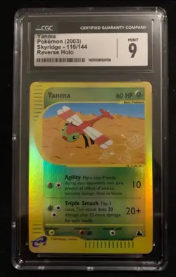 Yanma 116/144 Skyridge Reverse Holo Pokemon Card CGC 9 ! Mint! - Image 1