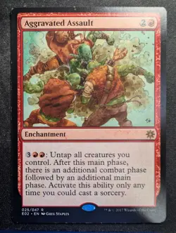 Aggravated Assault - Explorers of Ixalan (MTG) - Image 1