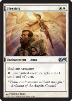 Blessing - Light Play MTG Magic 2014 Core Set - Image 1