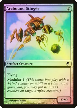Darksteel MTG FOIL Arcbound Stinger Magic - Image 1