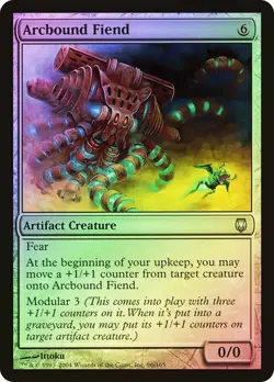 Darksteel MTG FOIL Arcbound Fiend Magic - Image 1