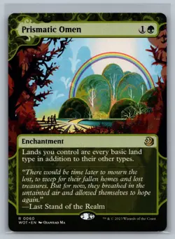 Magic MTG Wilds of Eldraine: Enchanting Tales Prismatic Omen #0060 TCG CCG - Image 1