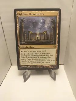 MTG Nykthos, Shrine to Nyx From Theros Regular Finish NM - Image 3