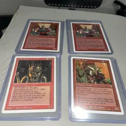 Goblin King X 4, Revised, 7th, Mtg - Image 1