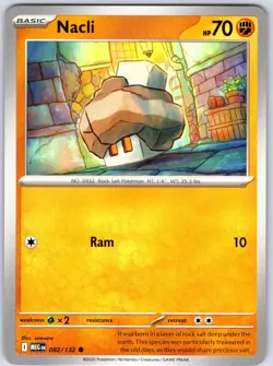 Nacli 082/132 Near Mint ME01: Mega Evolution Pokemon Shipnow - Image 1