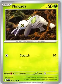 Nincada 016/132 Near Mint ME01: Mega Evolution Pokemon Shipnow - Image 1