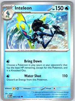 Inteleon 041/132 Near Mint ME01: Mega Evolution Pokemon Shipnow - Image 1