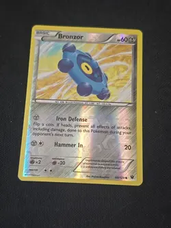 Bronzor 60/124 Fates Collide Reverse Holo Rare Pokemon TCG NM/LP - Image 1