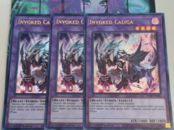 Yugioh 3x Invoked Caliga BLAR-EN080 Battles of Legend Armageddon Ultra 1st Ed NM - Image 1