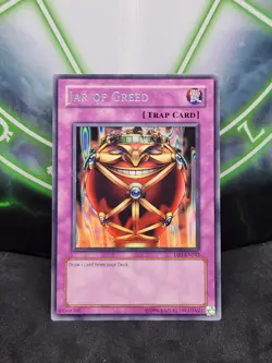 Yugioh Jar of Greed DB1-EN242 Rare NM - Image 1