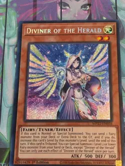 Yugioh 1x Diviner of the Herald MP22-EN056 Prismatic Secret Rare PSR 1st Ed NM - Image 1