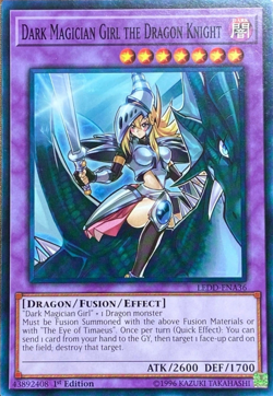 Dark Magician Girl the Dragon Knight LEDD-ENA36 Common 1st Edition YuGiOh TCG - Image 1