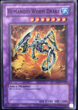 HUMANOID WORM DRAKE - DB1-EN209 Common YuGiOh TCG Card - Image 1